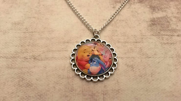 Handgemaakte kinderketting met winni de pooh Handgemaakte kinderketting met winni de pooh